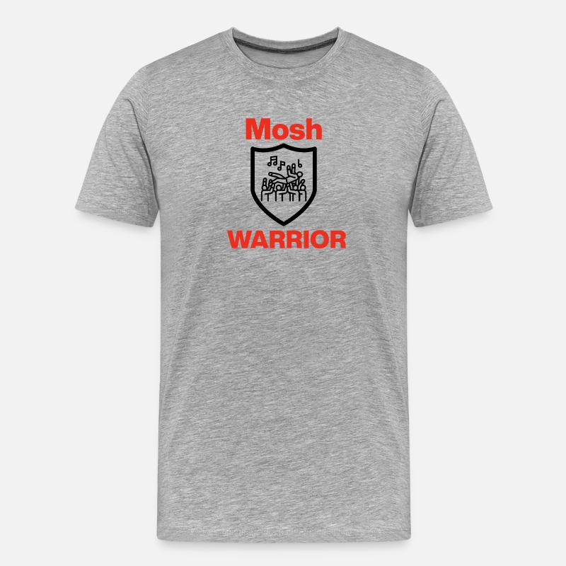 Mosh Warrior – Pit Legend! - Men's Premium Organic T-Shirt - heather grey