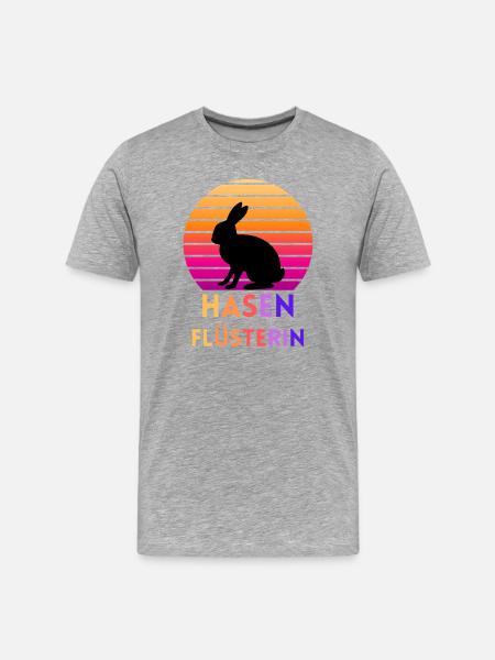 Bunny Whisperer - Men's Premium Organic T-Shirt - heather grey