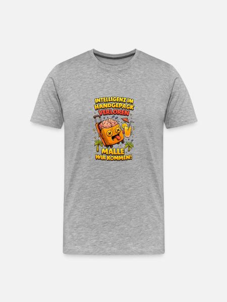 Malle Here we come - Men's Premium Organic T-Shirt - heather grey