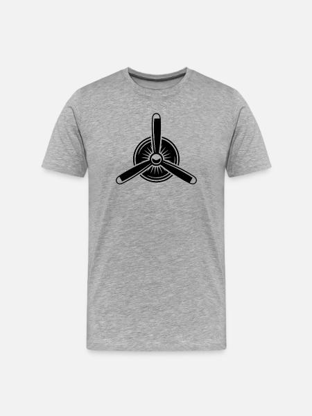 propeller - Men's Premium Organic T-Shirt - heather grey