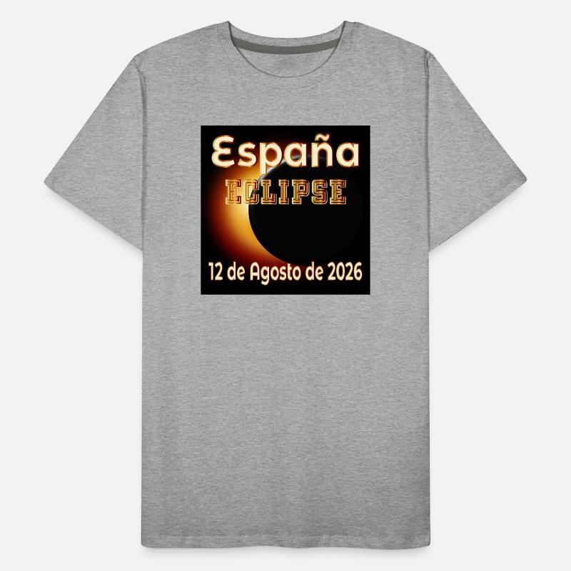 Observation des éclipses en Espagne T-shirt bio Premium Homme