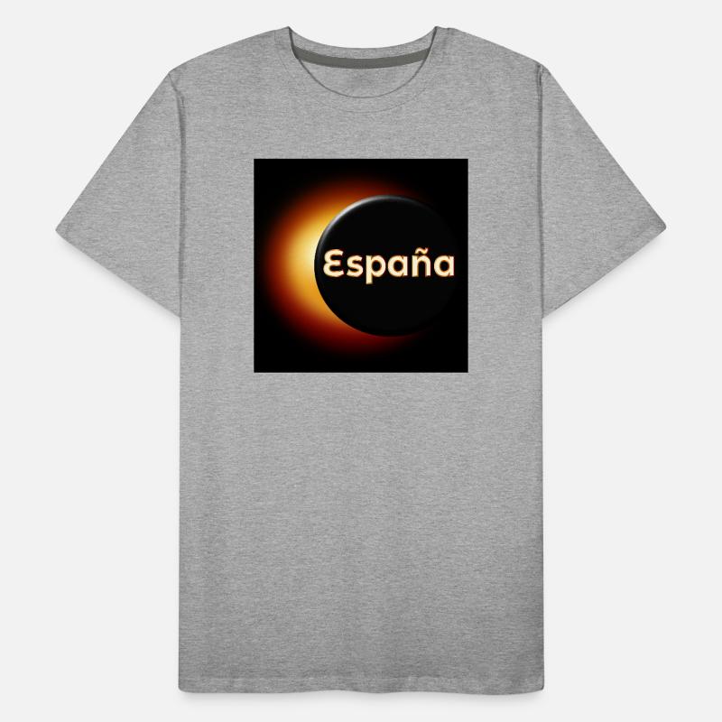 Éclipse solaire totale en Espagne T-shirt bio Premium Homme