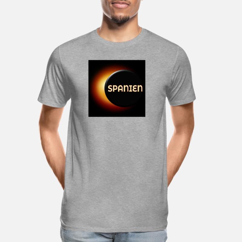 Total Solar Eclipse Spain 2026 Men's Premium Organic T-Shirt