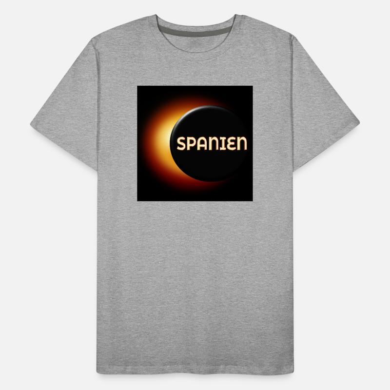 Total Solar Eclipse Spain 2026 Men's Premium Organic T-Shirt