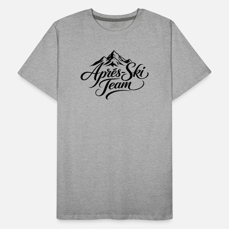 Après Ski Team Mountains Men's Premium Organic T-Shirt