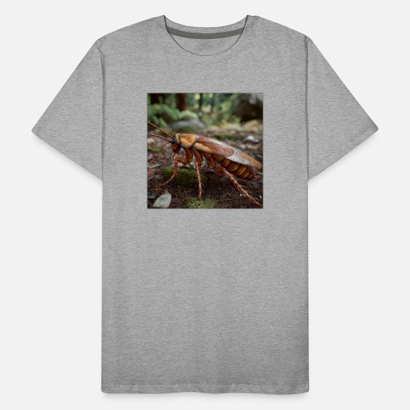 Realistic Cockroach – Macro Insect Design Men's Premium Organic T-Shirt