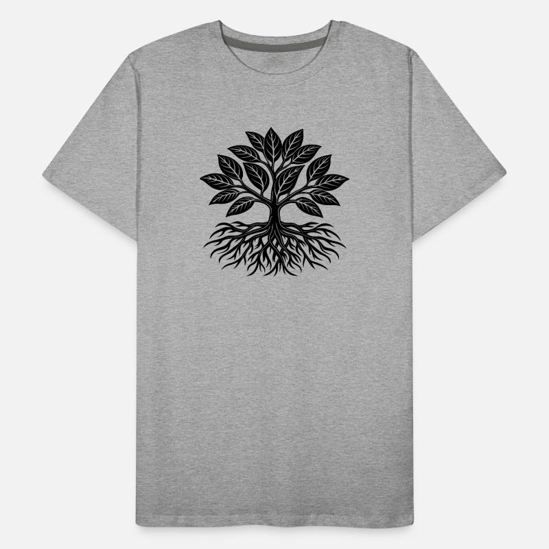 Plant with roots Men's Premium Organic T-Shirt