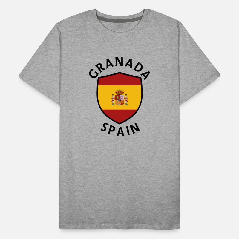 Granada Spain Shield Men's Premium Organic T-Shirt