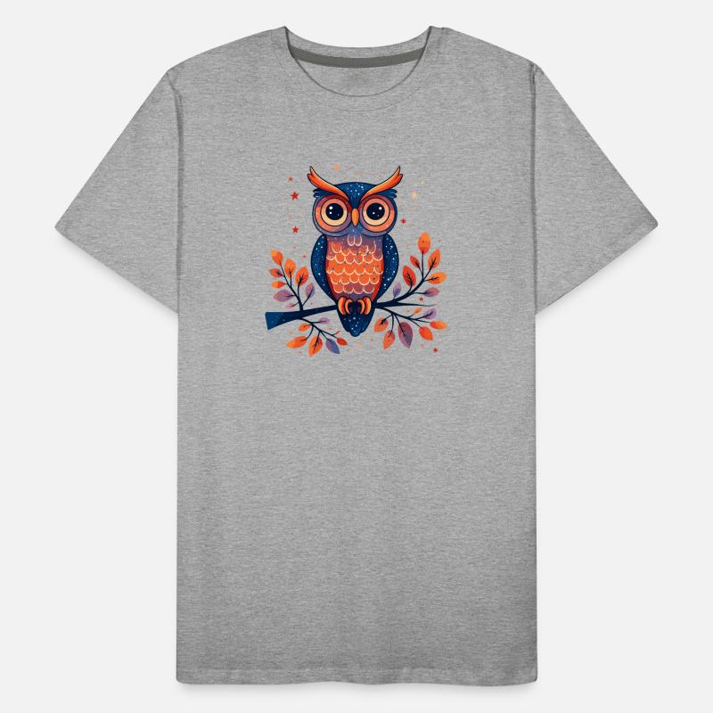 Wald Eulenzauber Männer Premium Bio T-Shirt