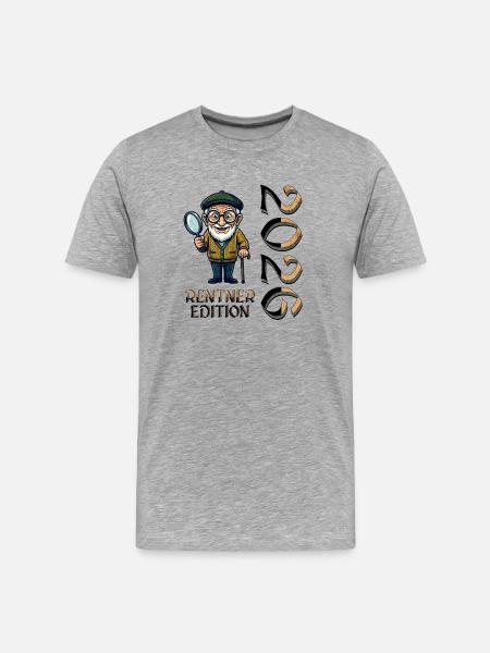 Pensioner Detective Edition - Men's Premium Organic T-Shirt - heather grey
