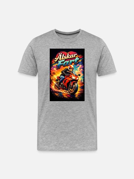 Love speed - Men's Premium Organic T-Shirt - heather grey