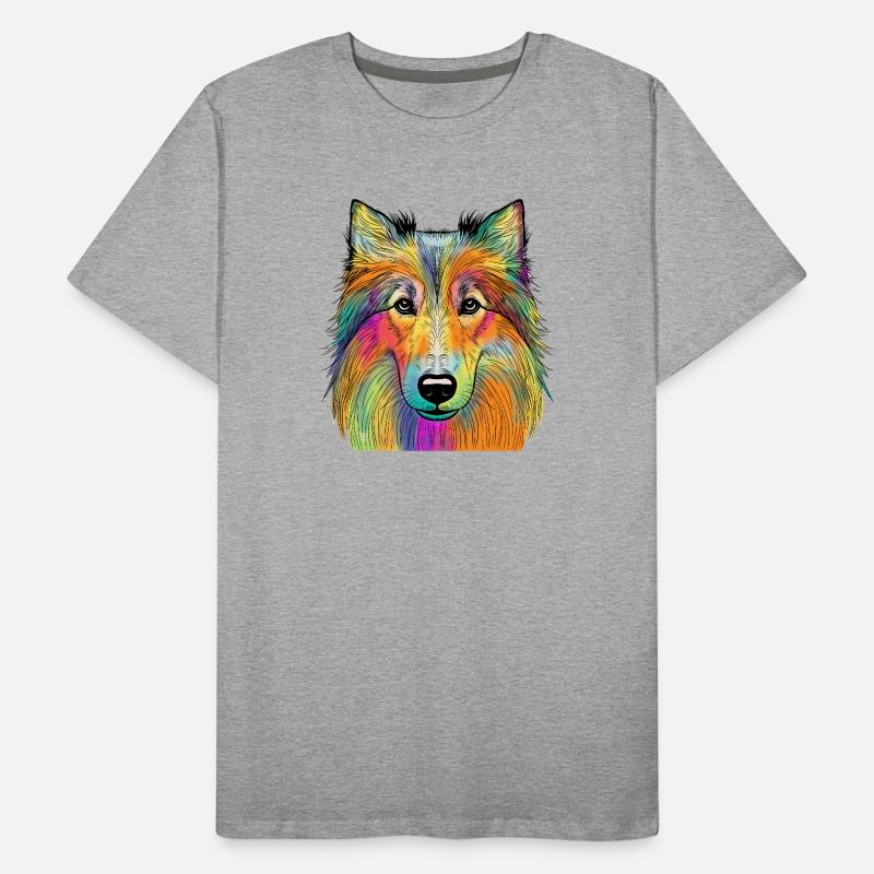 collie Men's Premium Organic T-Shirt