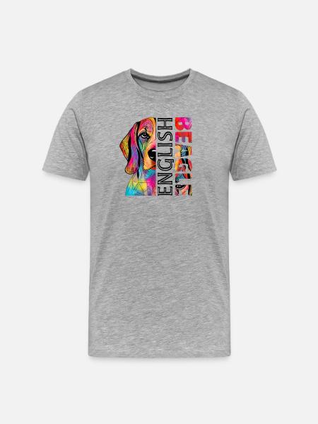 Beagle - T-shirt bio Premium Homme - gris chiné