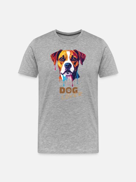 Dog lover - Men's Premium Organic T-Shirt - heather grey