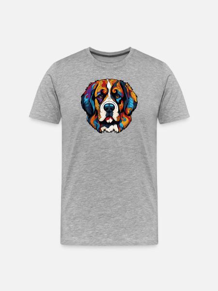 Dog Comic - Men's Premium Organic T-Shirt - heather grey