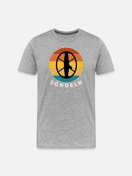 Sondeln - Treasure Hunt Sunset Peace - Men's Premium Organic T-Shirt - heather grey