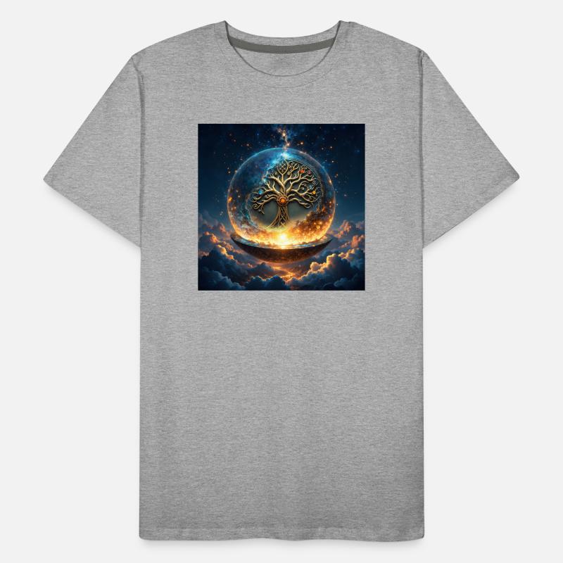 Himmlischer Kugelbaum Männer Premium Bio T-Shirt