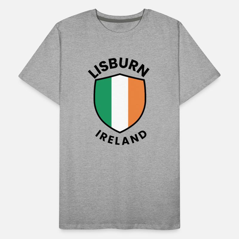 Lisburn-Flagge Irlands Schild Männer Premium Bio T-Shirt