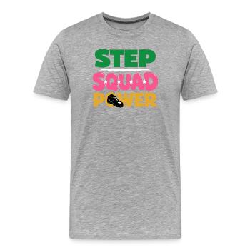 Irish Dance Step-dancing Celtic Fan - Men's Premium Organic T-Shirt - heather grey - Front - Damien (186cm)