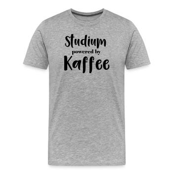 Études réalisées par Kaffee - T-shirt bio Premium Homme - gris chiné - Devant - Damien (186cm)