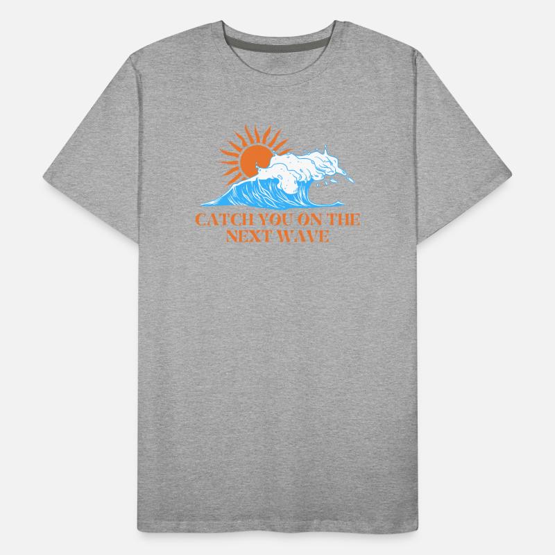 catch the next wave T-shirt bio Premium Homme