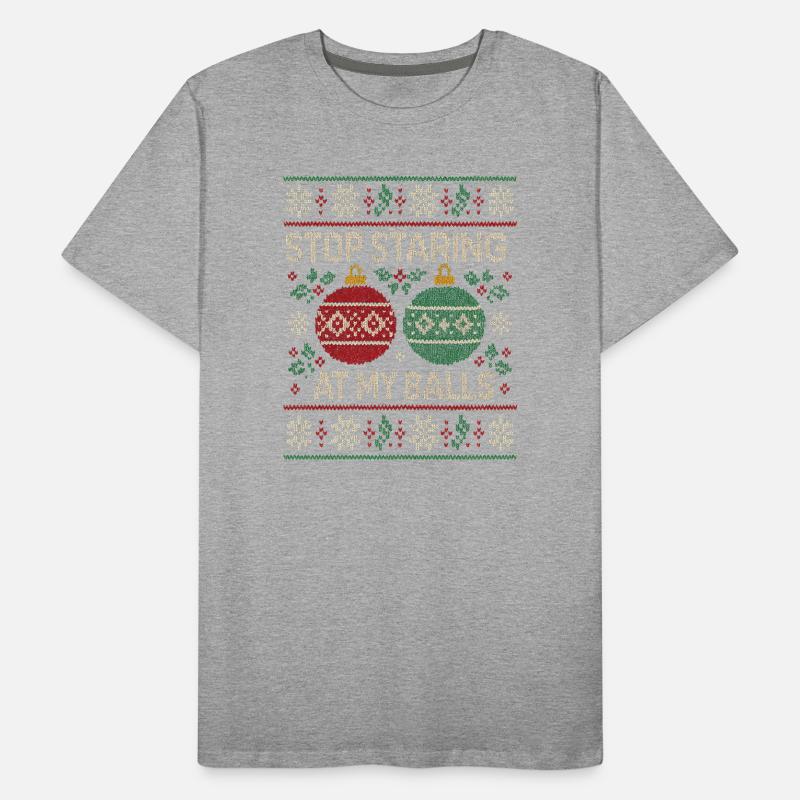 Arrête de fixer mes couilles ! Utilisation inappropriée T-shirt bio Premium Homme