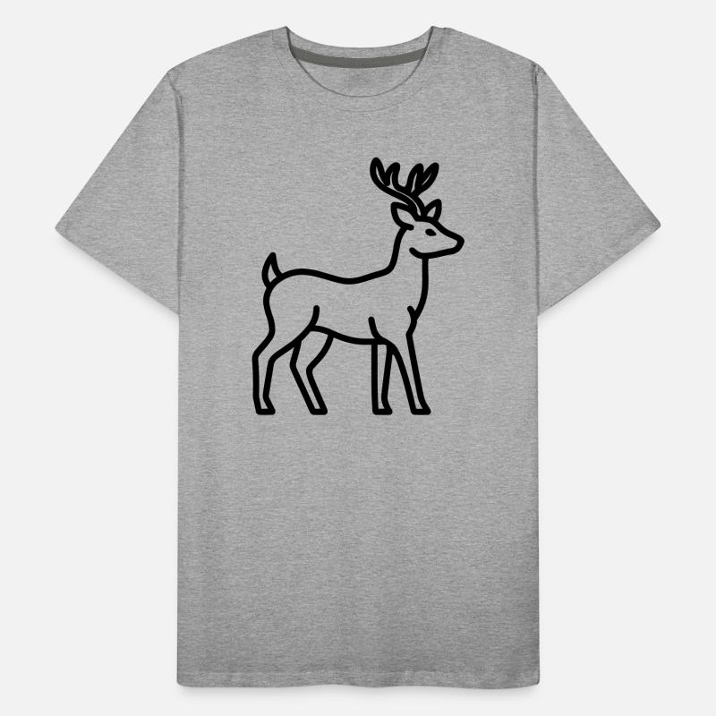 cerf T-shirt bio Premium Homme