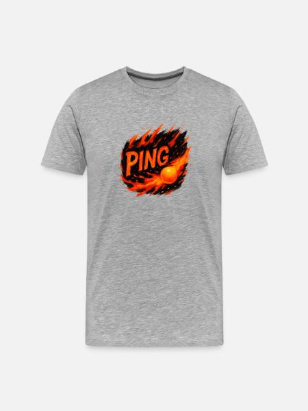 Ping Pong - Tennis de Table - Men's Premium Organic T-Shirt - heather grey