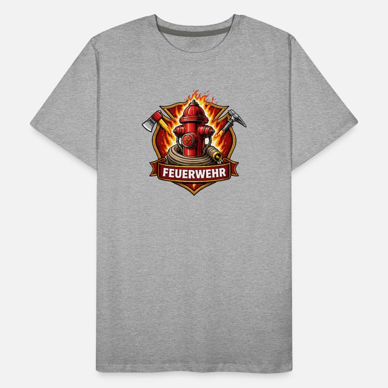 Feuerwehr Hydrant Emblem Männer Premium Bio T-Shirt