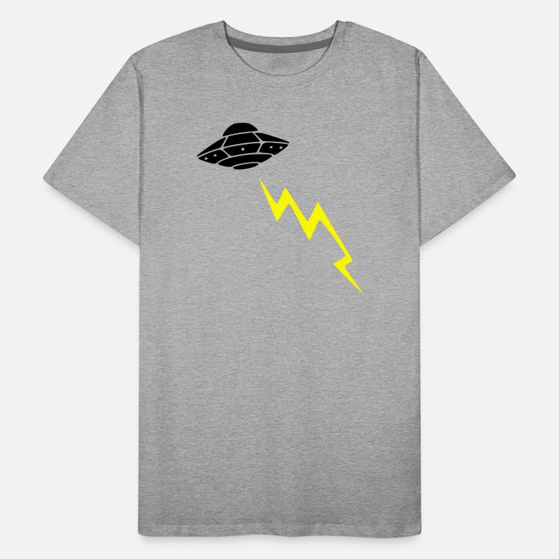 Invasion d’OVNIs, attaque éclair Vector extraterrestre T-shirt bio Premium Homme