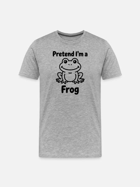 Frog Sayings Frog Funny Frog Gift - Men's Premium Organic T-Shirt - heather grey