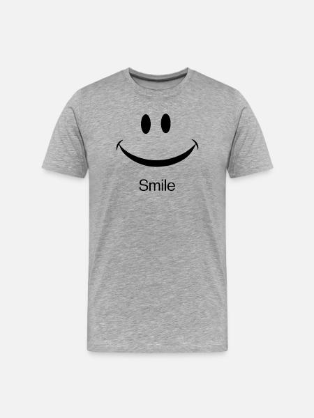 Minimalist pair of eyes - Men's Premium Organic T-Shirt - heather grey