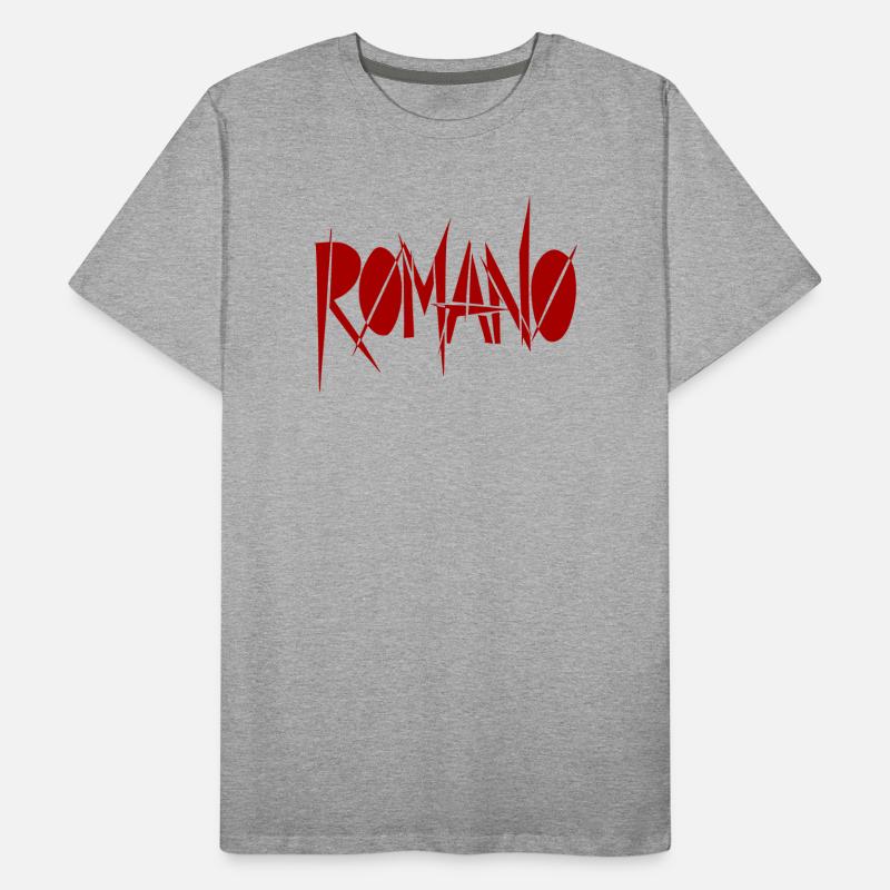 Police graffiti Romano - Variable de couleur T-shirt bio Premium Homme