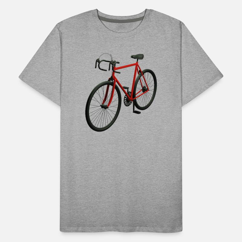 Vélo de route rétro T-shirt bio Premium Homme