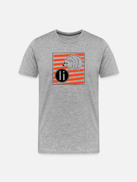 I pour Hérisson - T-shirt bio Premium Homme - gris chiné