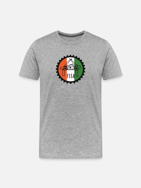 FISA - Männer Premium Bio T-Shirt - Grau meliert