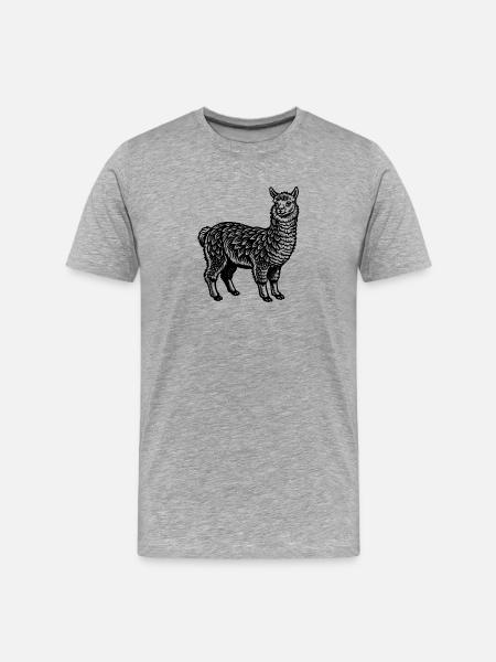 Alpaga - T-shirt bio Premium Homme - gris chiné
