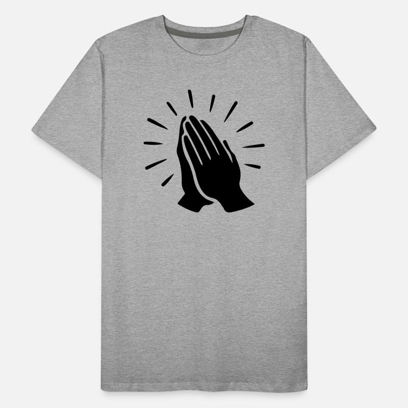 Praying Hands Prayer Men's Premium Organic T-Shirt
