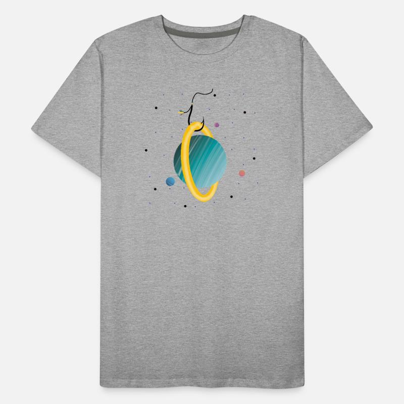 Planète accrochée (2/3) T-shirt bio Premium Homme