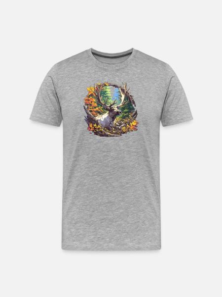 Renne Renne - T-shirt bio Premium Homme - gris chiné