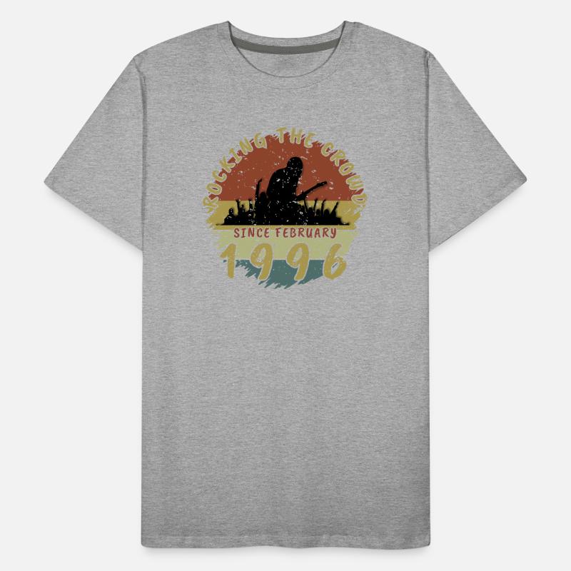 30. Geburtstag Rocking the crowd GIT 02/1996 Männer Premium Bio T-Shirt