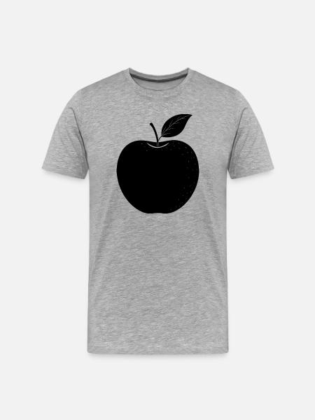 Apple - Men's Premium Organic T-Shirt - heather grey