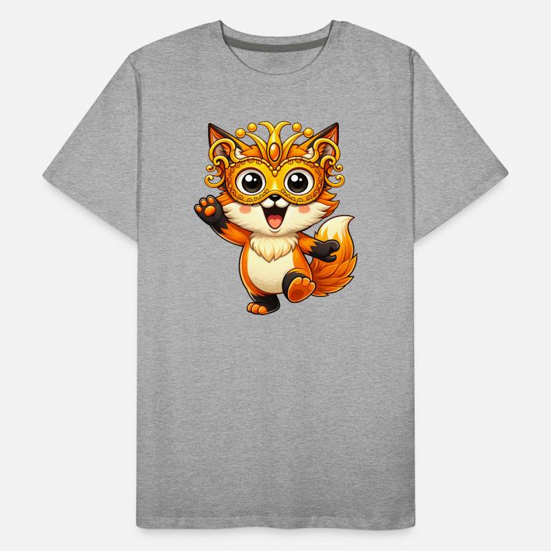 Carnival Fox Disguise Carnival Dancing Joy Men's Premium Organic T-Shirt