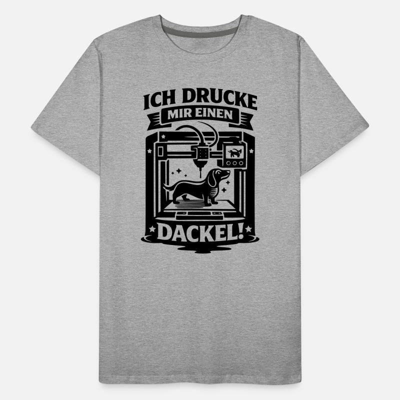 Teckel Teckel Imprimeur 3D Artisan T-shirt bio Premium Homme