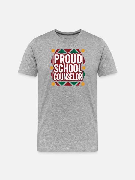 Stolzer Schulberater - Männer Premium Bio T-Shirt - Grau meliert