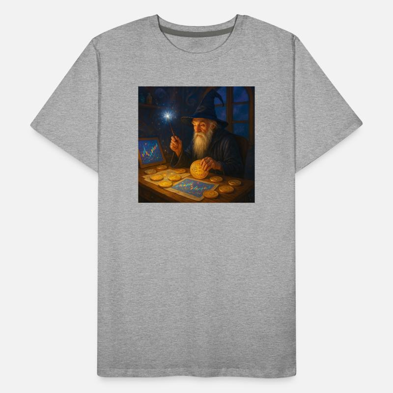 Le magicien des graphiques de marché des cryptomonnaies Wandalu Vuhs T-shirt bio Premium Homme