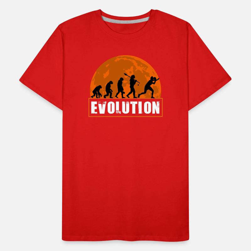Table Tennis Evolution Ping Pong Player Art Men's Premium Organic T-Shirt