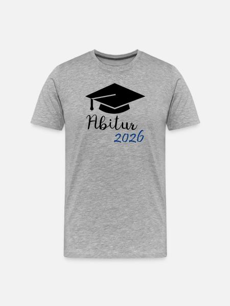 Abitur 2026 - Men's Premium Organic T-Shirt - heather grey