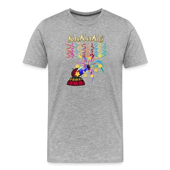 KuKaKö - Carnaval Carnaval Lundi gras Köthen - T-shirt bio Premium Homme - gris chiné - Devant - Damien (186cm)