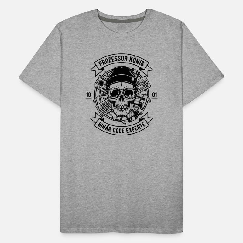 Processor King Skull Men's Premium Organic T-Shirt